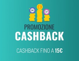 Bingo Cashback - Fino a 15€ bonus